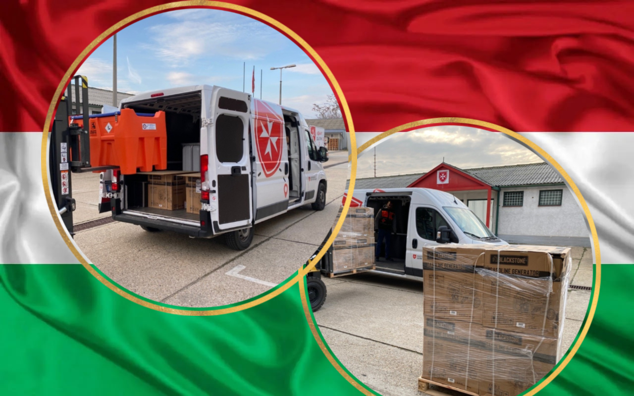 Мальтійська служба допомоги Угорщини доставила на Закарпаття генератори та цистерни для пального.