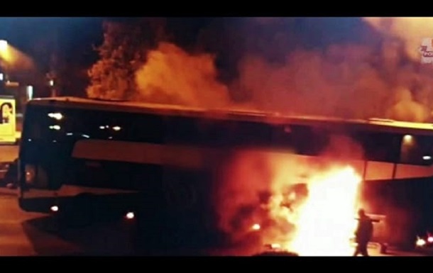 Автобус с украинскими гастарбайтерами загорелся в Польше