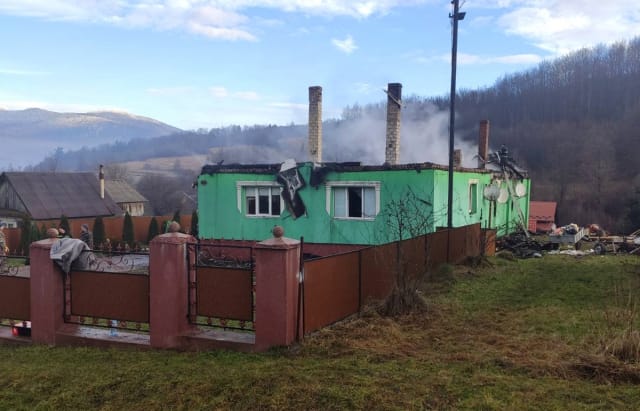 Пожар произошел в селе Верхная Грабовница.