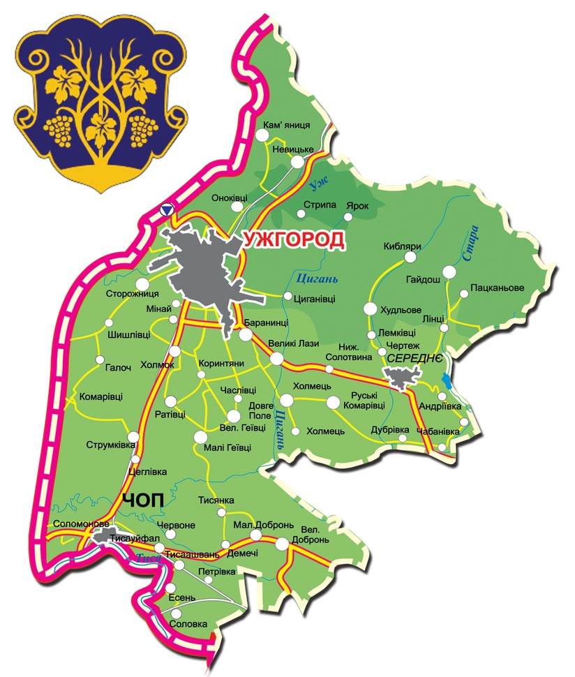 Голос Карпат продовжує публікувати карти того, якими можуть стати райони Закарпаття після об’єднання громад в рамках адміністративно-територіальної реформи. 