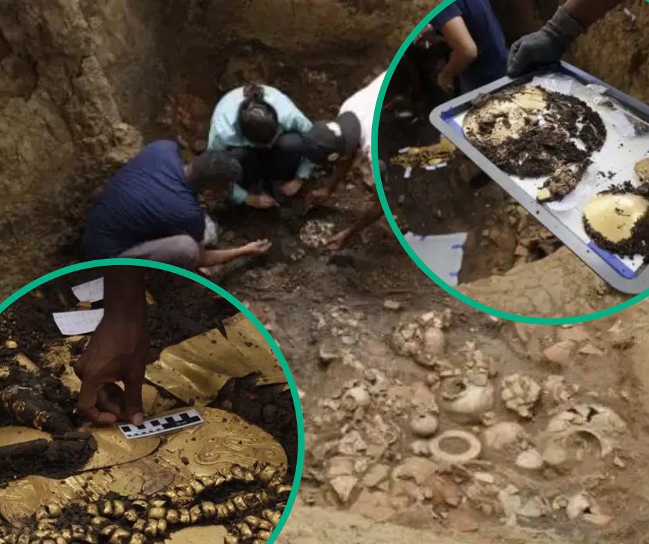 A large tomb filled with gold was found in Panama.