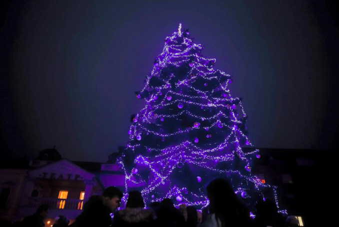 Новогодняя елка обошлась бюджету в Мукачево свыше 200 тысяч гривен.