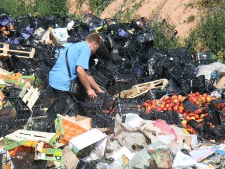 У Смоленській області місцеві жителі почали виносити кілограми уцілілих санкційних фруктів з полігону.