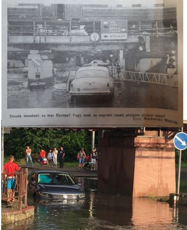 27 лет назад в газетах также сообщалось, что ливень полностью затопила участок улицы под железнодорожным переездом в областном центре.