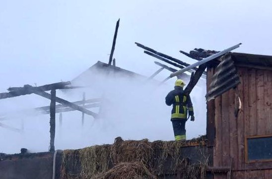 У с. Н. Ворота, що на Мукачівщині вогнеборці ліквідували пожежу в дерев’яній надвірній споруді. 