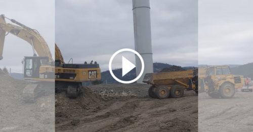 Wind farms on protected peaks: footage of the construction of windmills was shown on the network (VIDEO)