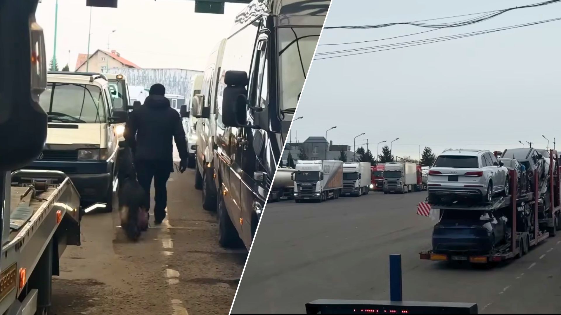 Блокада на кордоні: польські мітингувальники "паралізували" один із пунктів пропуску (ВІДЕО)