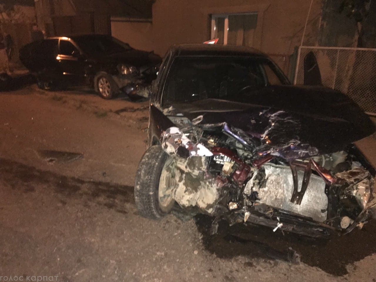 Аварія з трьома автомобілями сталася у Виноградові ще в лютому.