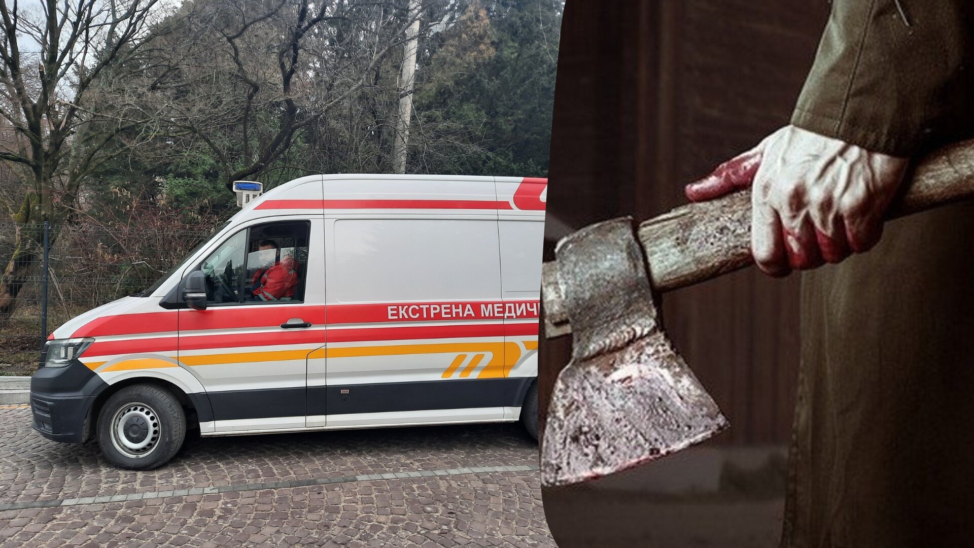 На Львівщині медики екстреної служби під час виклику знайшли тіло вбитого чоловіка та ледве не стали жертвами нападу рецидивіста з сокирою.

