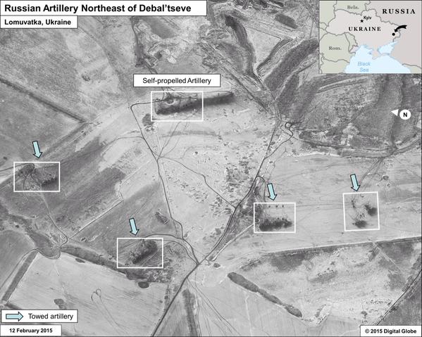 Посол США опубликовал спутниковые фотографии российских войск возле Дебальцево