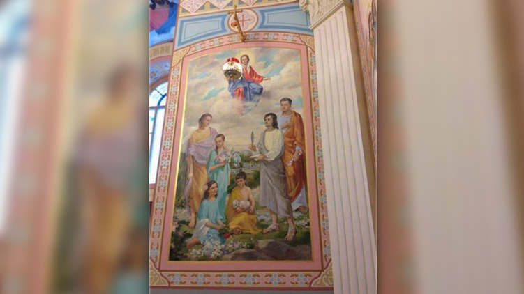 Журналисты поговорили с религиоведами, чтобы понять, что изображено на таинственной картине в домашней церкви украинского президента.