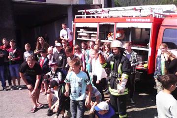 У гості до воловецьких рятувальників завітали 55 вихованців Центру учнівської молоді 