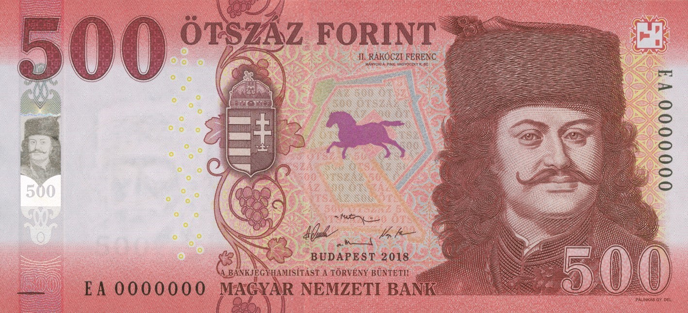 Нинішні 500-форинтові банкноти зможемо використовувати в наших покупках лише до 31 жовтня 2019 року, після чого Угорський Національний Банк їх повністю вилучить з обороту.