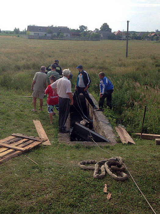 Ввечері 30 червня, на полі неподалік від селі Дубрівка Ужгородського району, корова впала у пожежну водойму завглибшки понад 2 метри. 