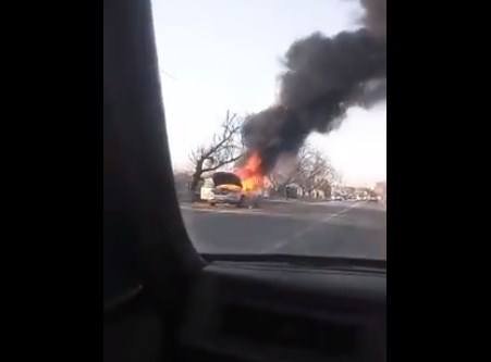 Загоряння автомобіля сталося сьогодні зранку у Минаї.