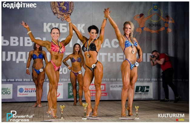 Закарпатка Юлия Гомбош получила награду на Кубке Львовской области по бодибилдингу и фитнесу. 