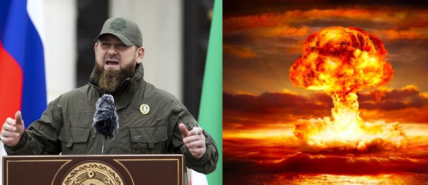Глава Чеченської Республіки Рамзан Кадиров у розпачі через втрату Лимана Донецької області. Він закликав вдарити по Україні ядерною зброєю.