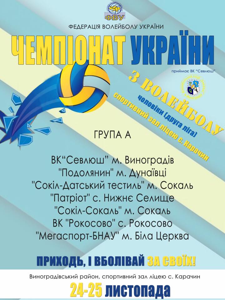 Виноградівський район вперше візьме участь у чемпіонаті України з волейболу