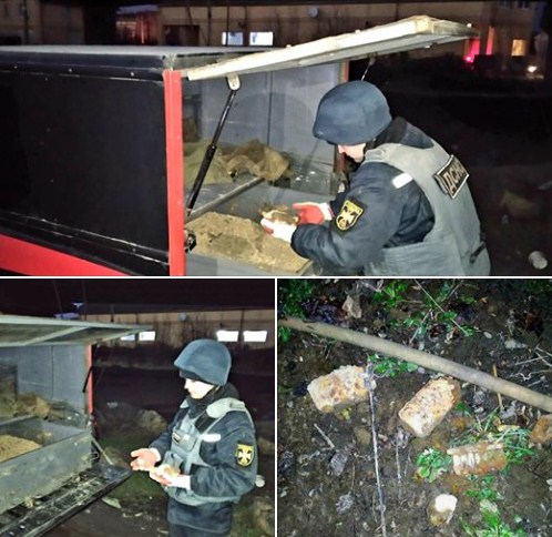 Так вчора, 8 лютого група піротехнічних робіт працювала у місті Мукачево на вул. Т.Масарика.