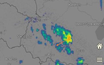 Вже в найближчу годину у гірській частині Тячівського та Міжгірського районів розпочнуться зливові дощі.