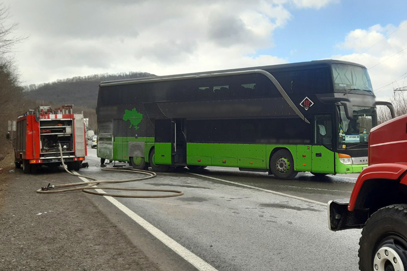 Воловецкие спасатели ликвидировали возгорание в пассажирском автобусе.