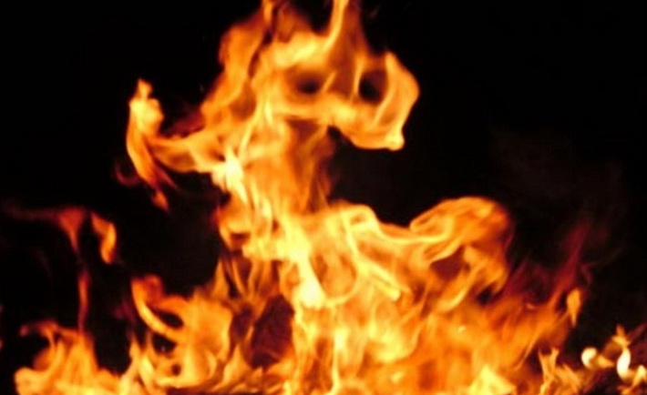 Вчера в 10 часов произошло возгорание навеса с сеном в городе Виноградов по улице Копанській.