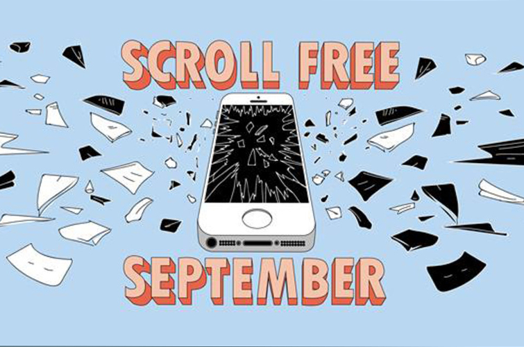 У вересні стартує флешмоб Scroll Free Septemper, який закликає користувачів різних соцмереж відмовитися від них на місяць.

