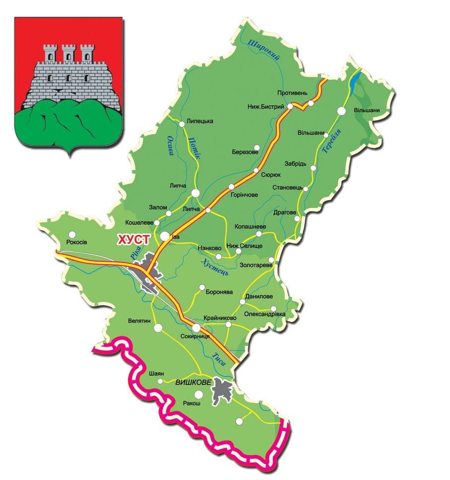 Голос Карпат продовжує публікувати карти того, якими можуть стати райони Закарпаття після об’єднання громад в рамках адміністративно-територіальної реформи. 