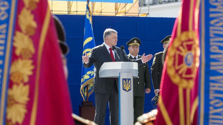 Петро Порошенко виголосив промову на День незалежності України.