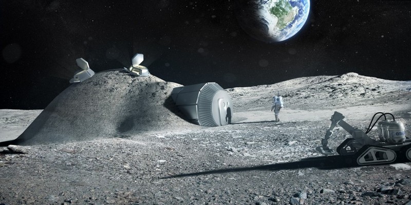 Руководство Европейского космического агентства заявило, что планирует в ближайшем будущем построить на Луне постоянную базу, которую называет селом, поселением, лунным городком.
