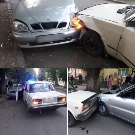 В Ужгороді сталася ДТП: п'яний водій врізався в припарковане авто (ФОТО)
