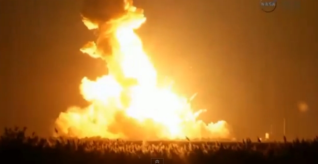 Ракета Antares вибухнула під час запуску з космодрому NASA (ВІДЕО)