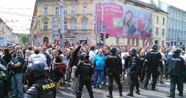 В соседней с Закарпатьем Словакии состоялся протест против мигрантов