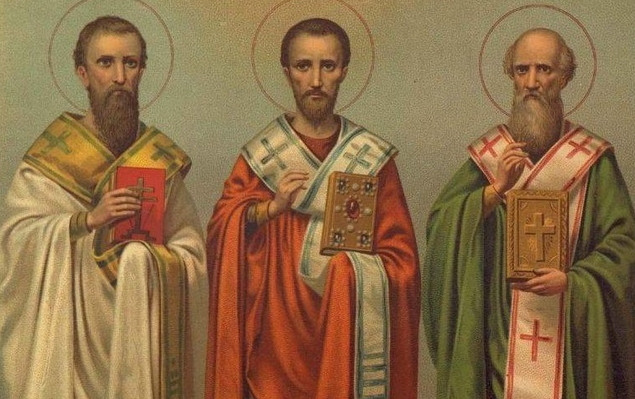 Сьогодні, 12 лютого, в Україні відзначають свято Трьох Святих: Василя Великого, Григорія Богослова та Іоанна Златоустого. 