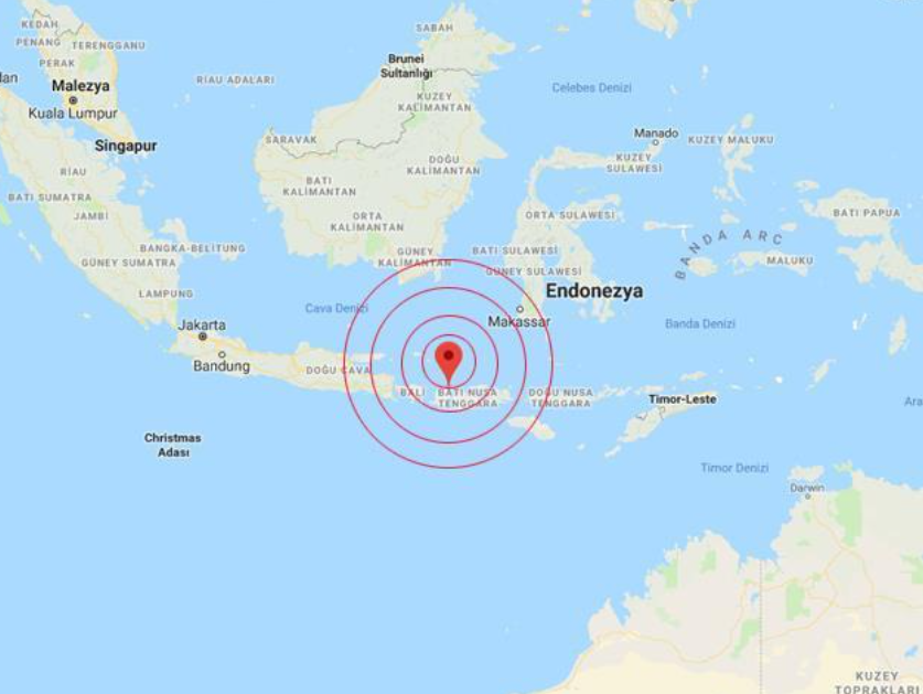 В індонезійському морі Банда у середу, 8 листопада, стався потужний землетрус магнітудою 7,1.