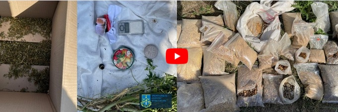 Десятки пакетів із бурштином та наркотичні засоби виявили правоохоронці під час обшуку на Мукачівщині
