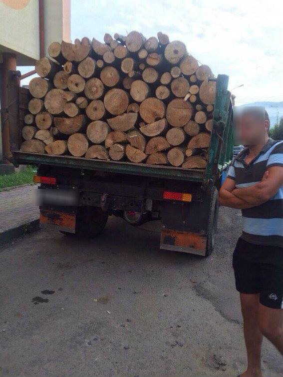 Правоохоронці з безпеки дорожнього руху під час чергування у Сваляві виявили вантажіву, яка перевозила паливні дрова породи бук без будь-яких дозвільних документів.