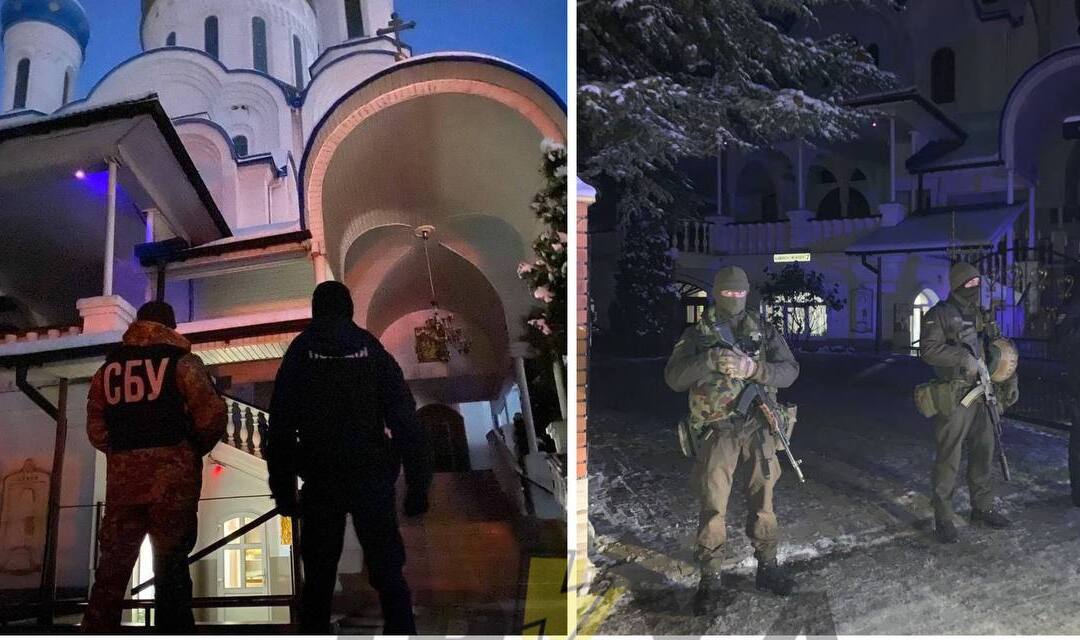 Служба безпеки України проводить обшуки у храмах Ужгорода.