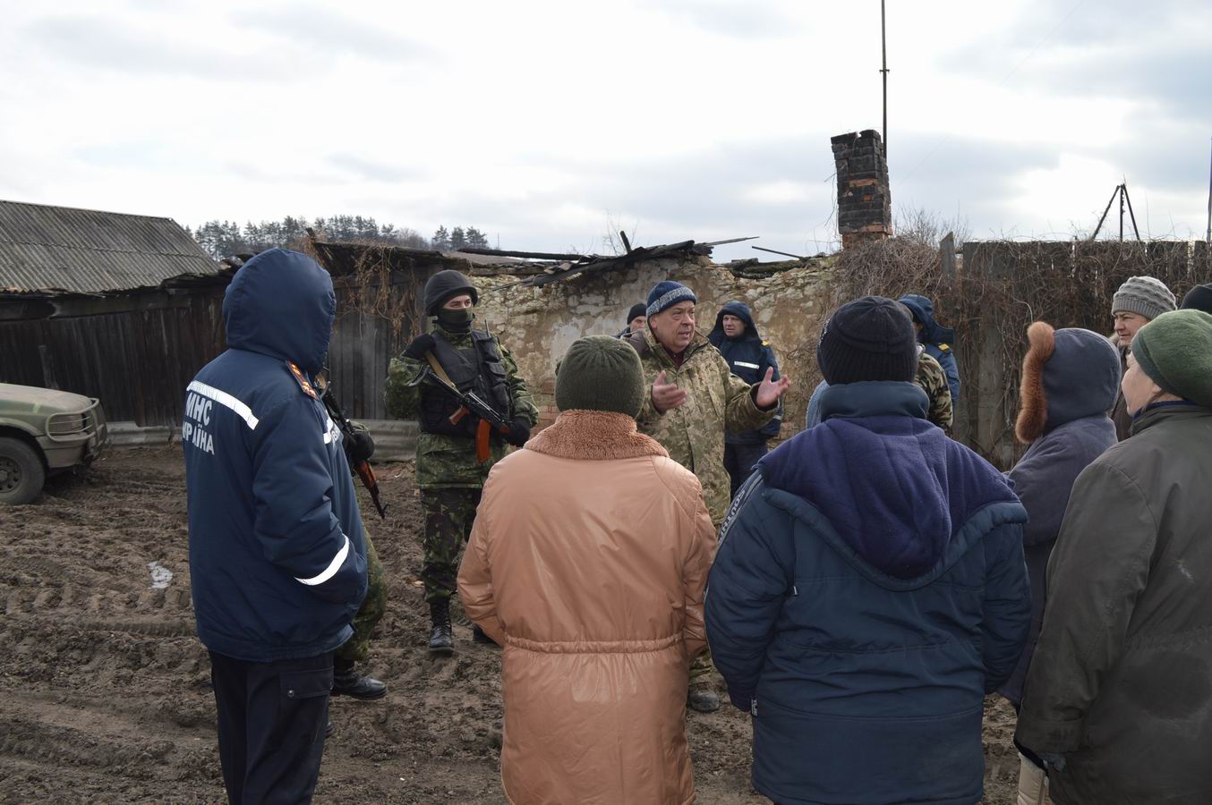 Москаль попал под обстрел в Крымском