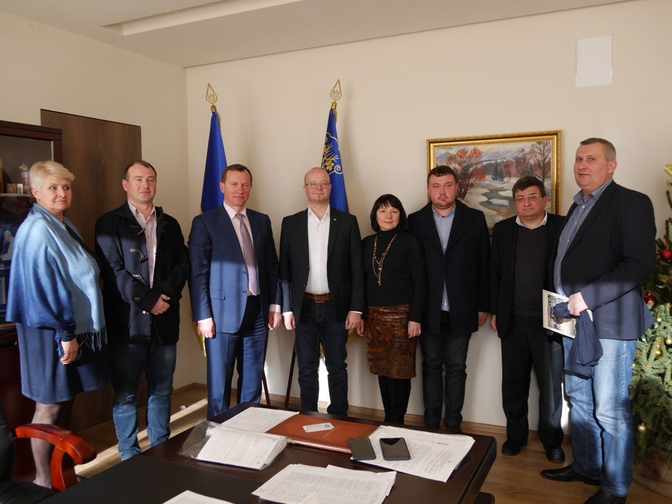 Сегодня на встречу с руководством Ужгорода приехала делегация руководства румынского города-побратима нашего города – Сату-Маре.