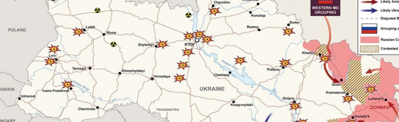 У мережі з'явилася нова карта бойових дій в Україні від 12 квітня