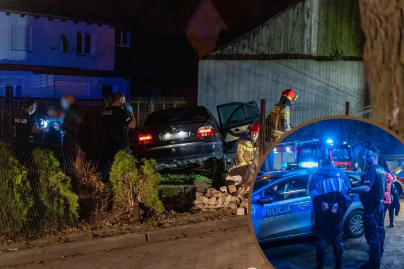 Збив двох жінок-пішоходів, протаранив паркан і втік: п’яні “пригоди” українця в Польщі (ФОТО, ВІДЕО)