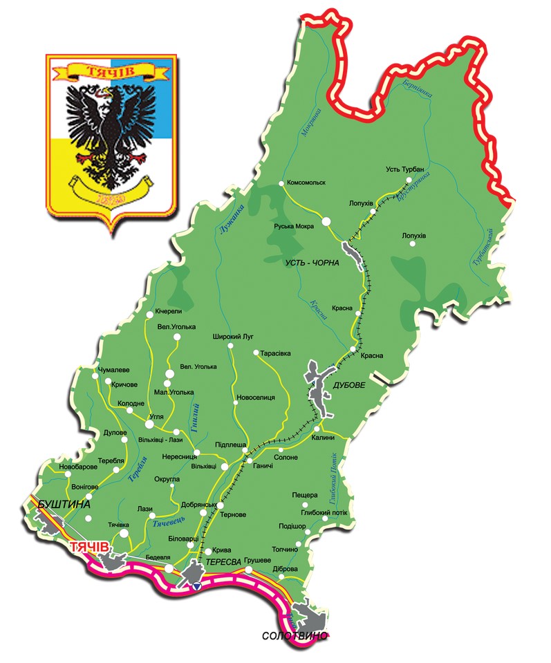 Голос Карпат продолжает публиковать карты того, какими могут стать районы Закарпатья после объединения общин в рамках административно-территориальной реформы.