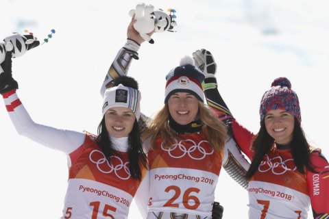 Чеська гірськолижниця Ледецка завоювала для своєї країни перше "золото" Олімпіади