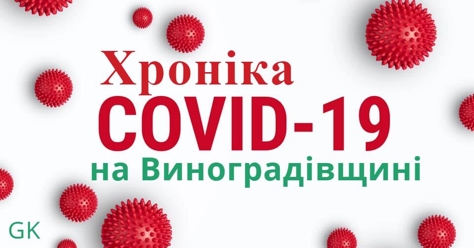 3агалом с начала эпидемии COVID-19 на 3акарпатті подтверждено 546 случаев вирусной пневмонии, из которых 25 на Виноградовщине.
