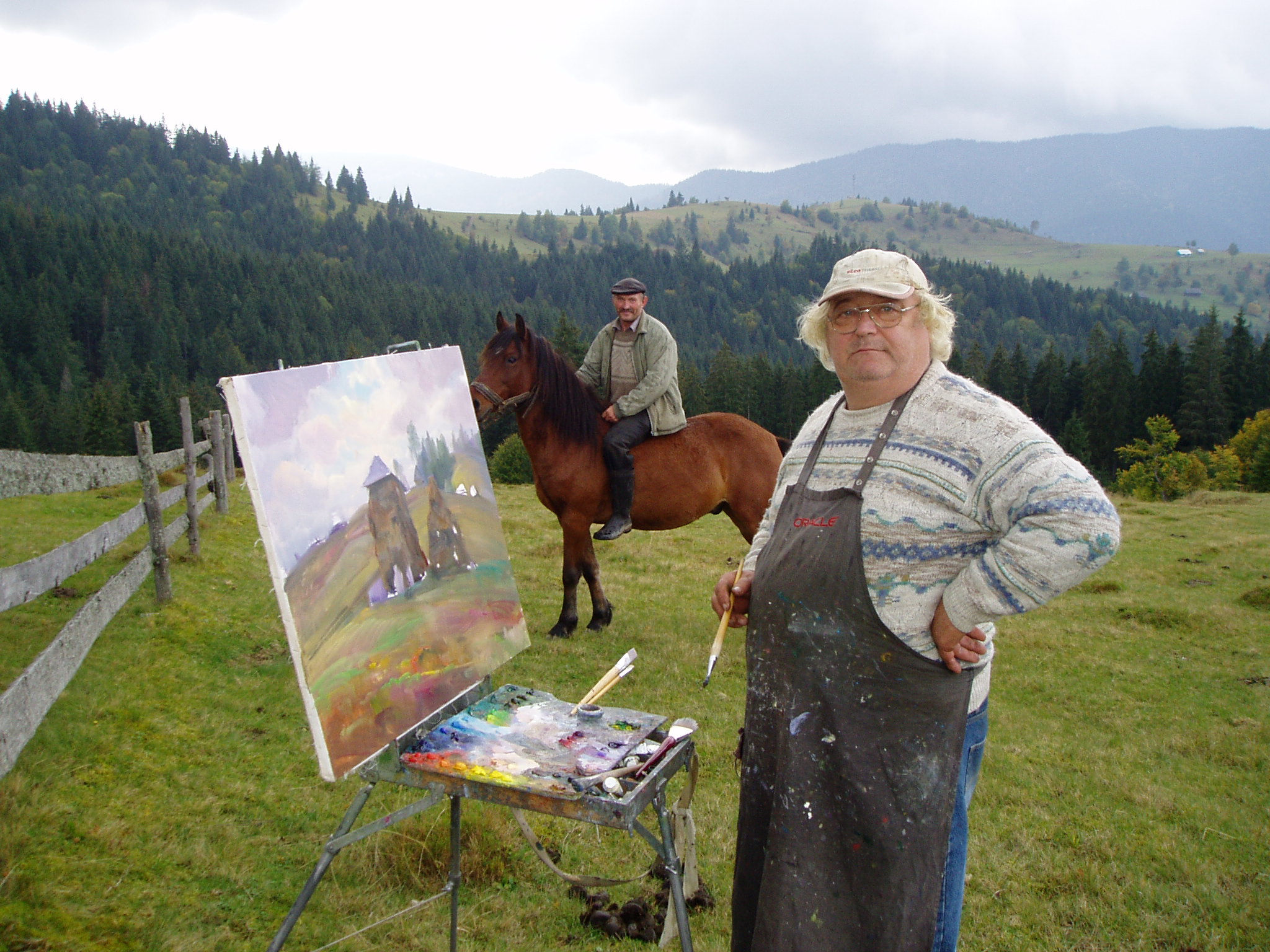 В любые времена года художник из Ужгорода Василий Свалявчик постоянный гость Межгорья. 