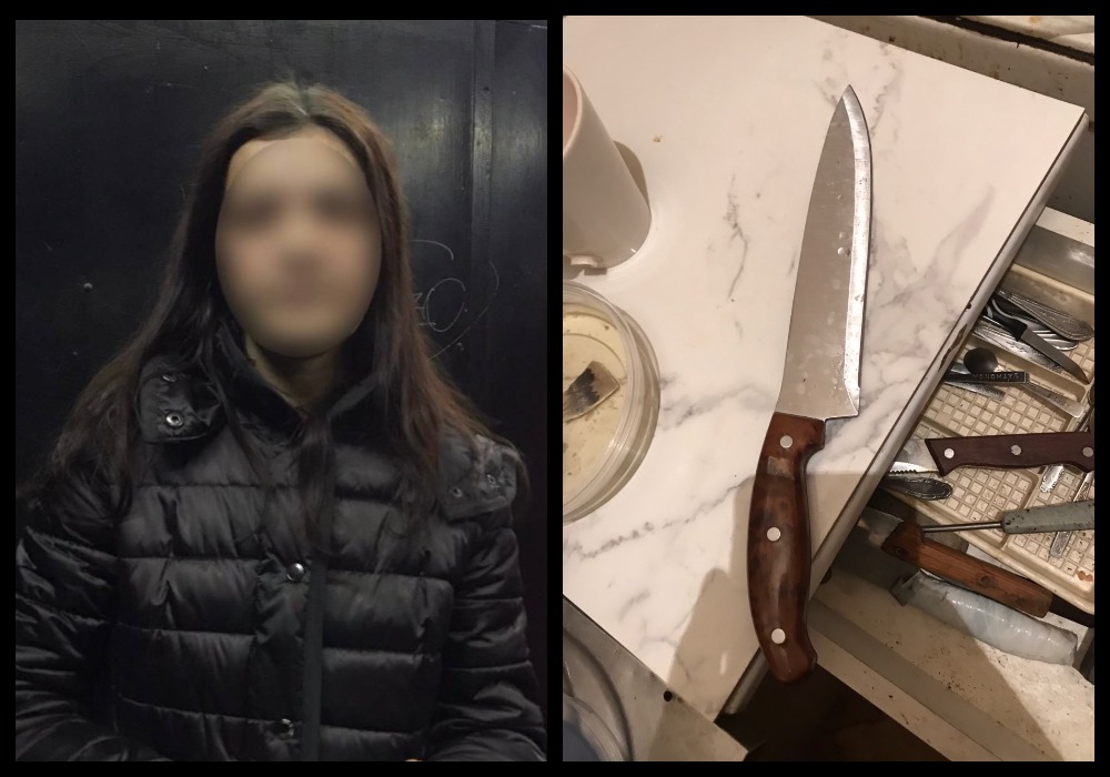 В Ужгороді поліцейські затримали зловмисницю, яка ножем поранила свого співмешканця та намагалася приховати злочин.
